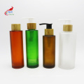 luxury bamboo cosmetic packaging bamboo glass dropper pump spray lotion serum bottle BJ-211B